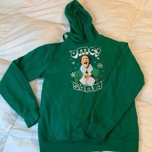 Elf Juniors OMG Santa Holiday Hoodie